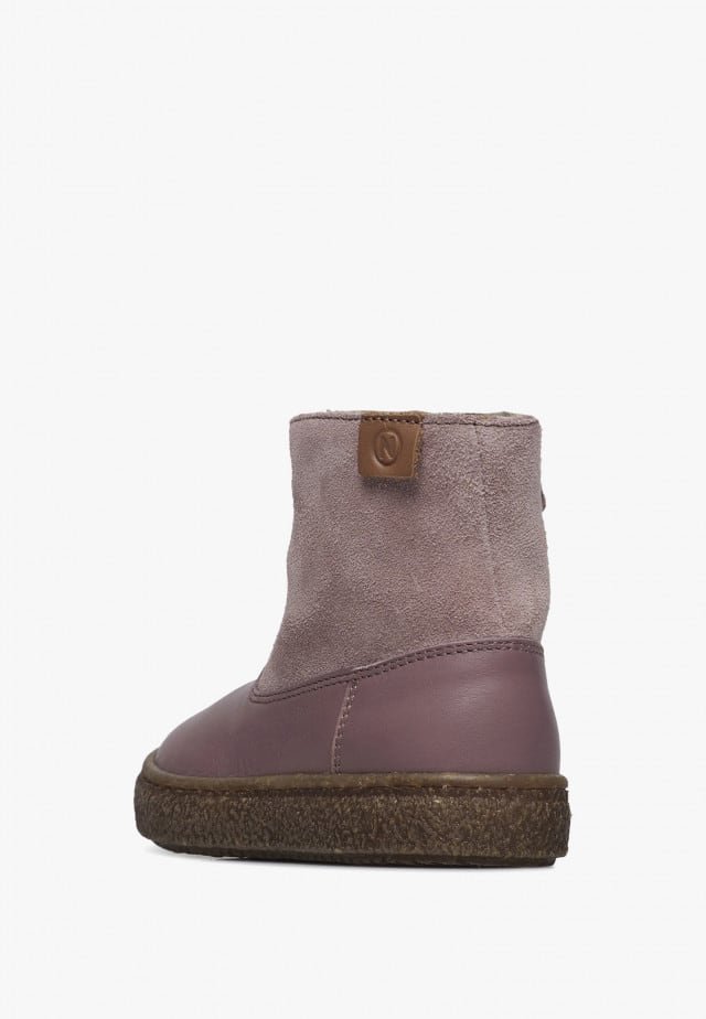 NATURINO ALPINAStiefelette aus Nappa- und Veloursleder, Altrosa