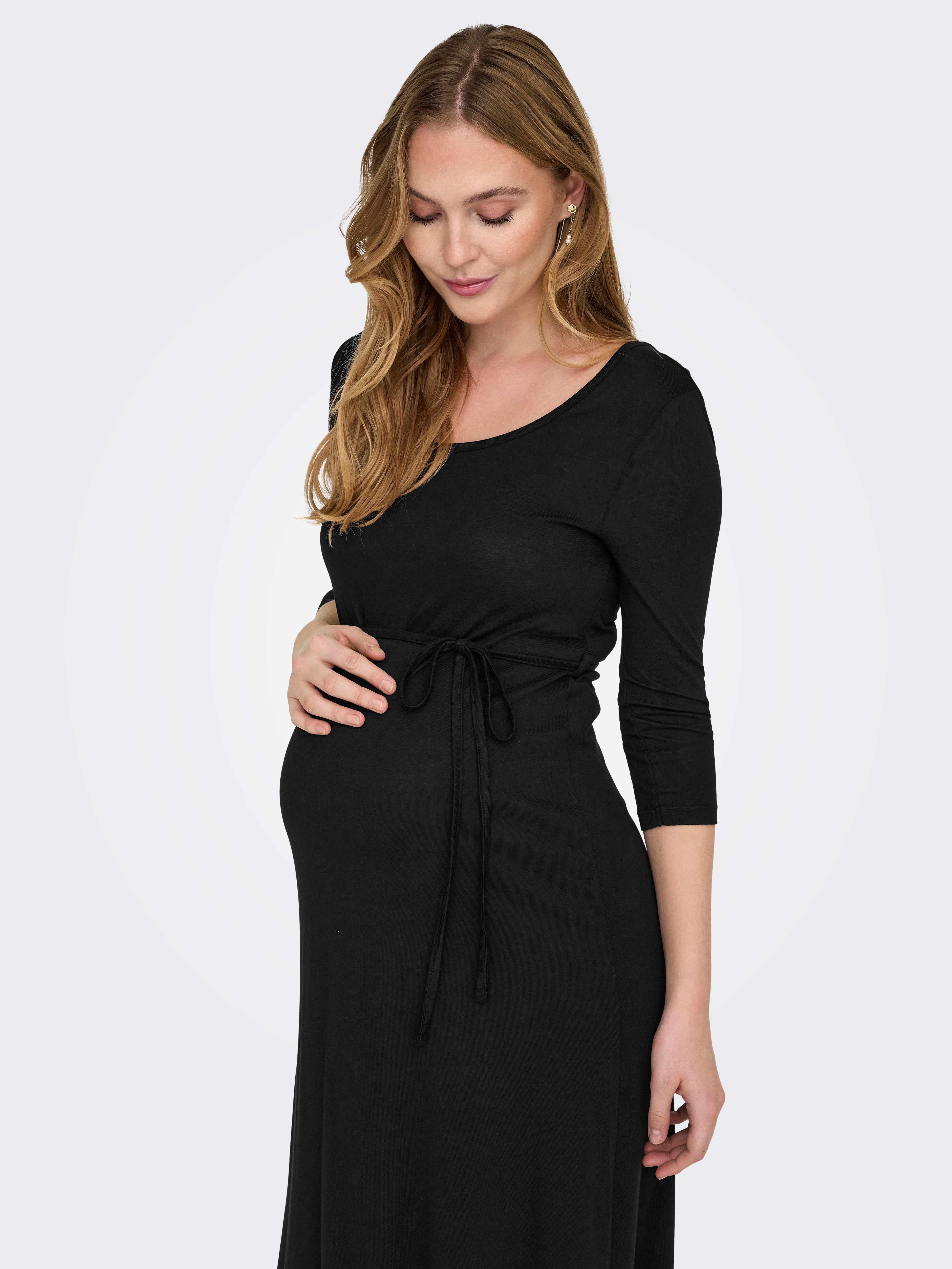 OLMIMA Langes Kleid Black
