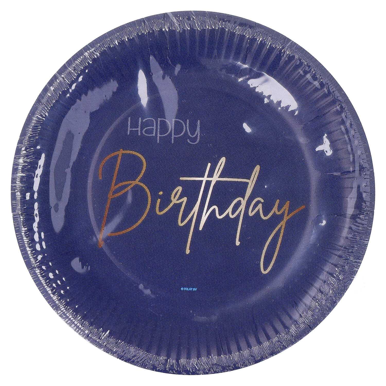 Pappteller 8er 23cm, HB True Blue
