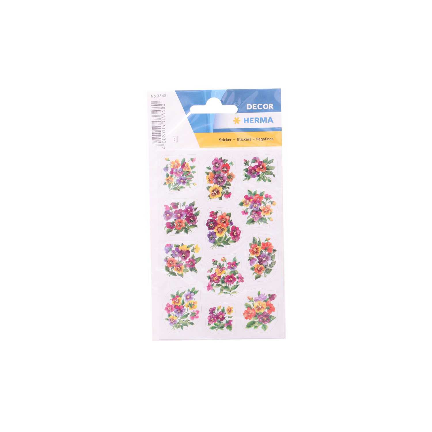 Herma Sticker Veilchengestecke beglimmert 2 Blatt