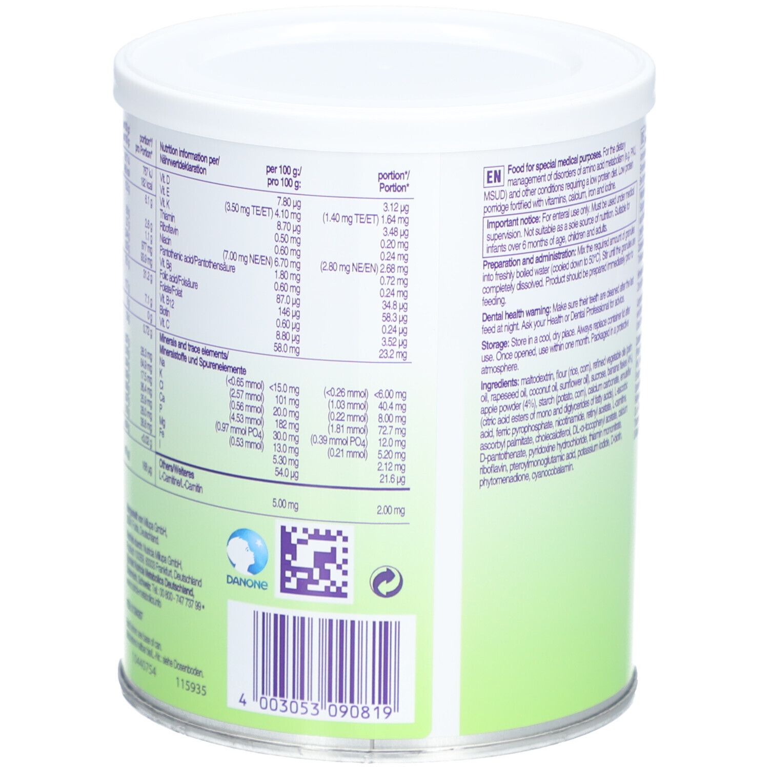 Milupa lp-fruity Apfel-Banane