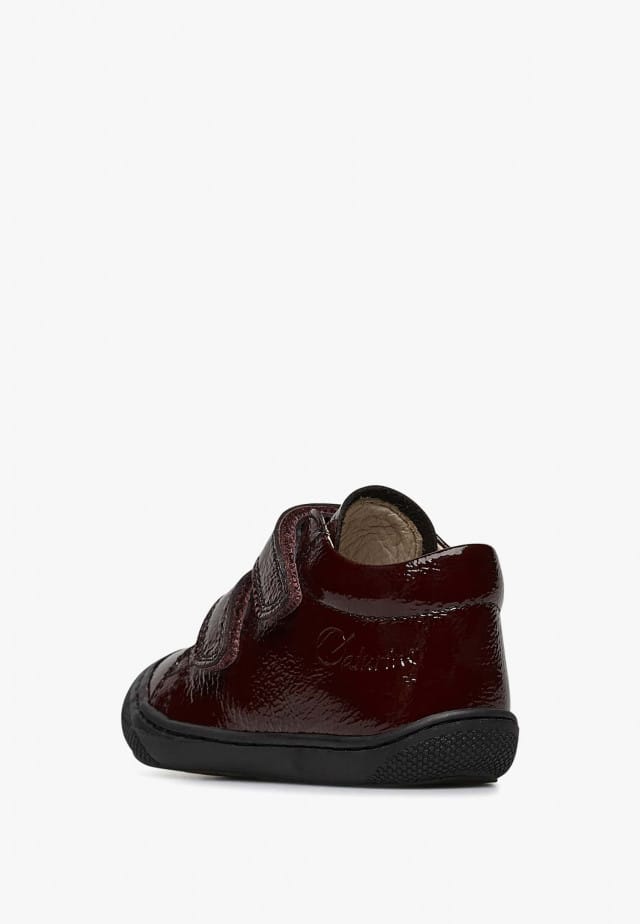 NATURINO COCOON VLLauflernschuhe aus Lackleder, Bordeaux