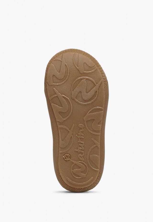 NATURINO COCOON ZIPLauflernschuhe aus Veloursleder mit Reißverschluss, Platin