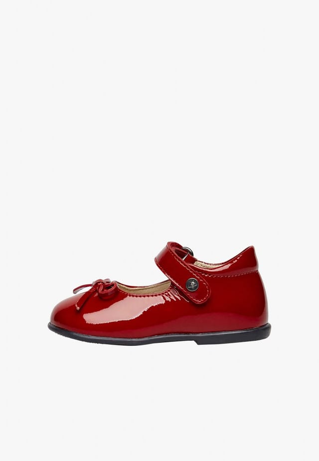 NATURINO BALLETBallerinas aus Lackleder mit Riemchen, Dunkelrot