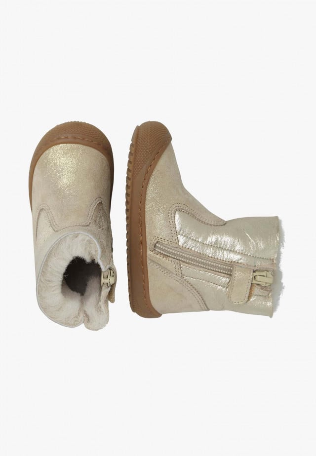 NATURINO COZY HUGStiefeletten mit Wollfutter, Platin