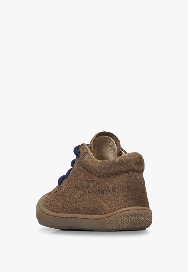 NATURINO COCOONLauflernschuhe aus Veloursleder, Braun