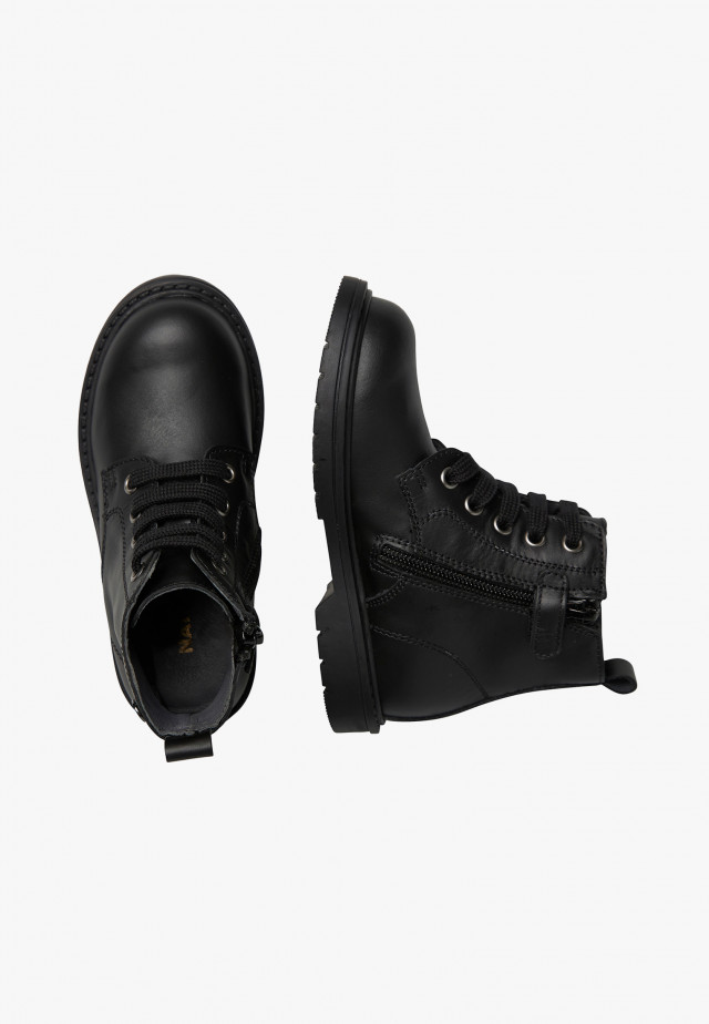 NATURINO BARNETT 2Stiefeletten aus Leder, Schwarz