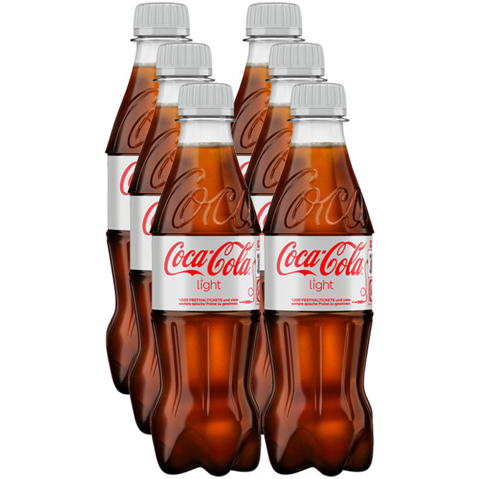 Coca-Cola Light, 6er Pack (EINWEG) zzgl. Pfand, 6x0,33L von Coca-Cola