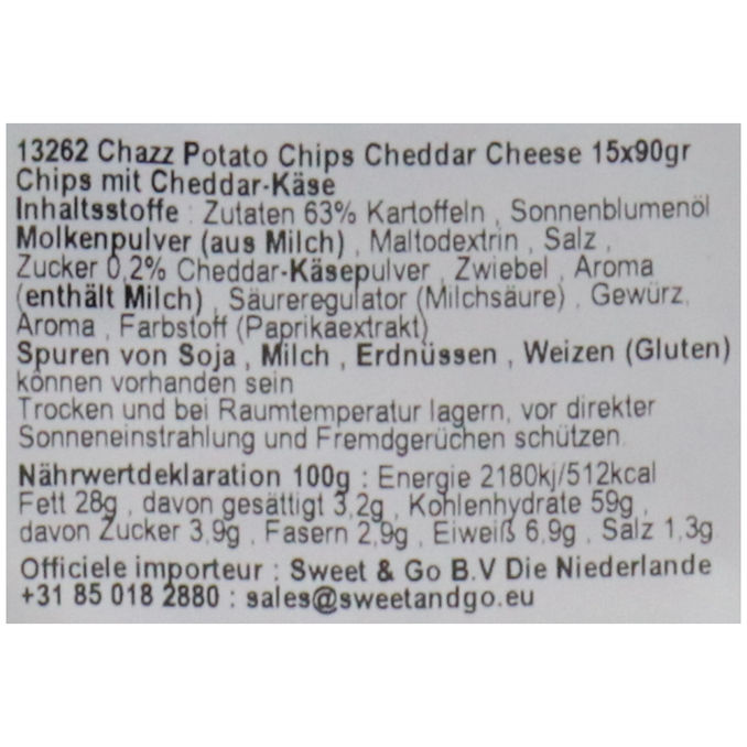 Kettle Chips Cheddar Cheese, 90g von Chazz