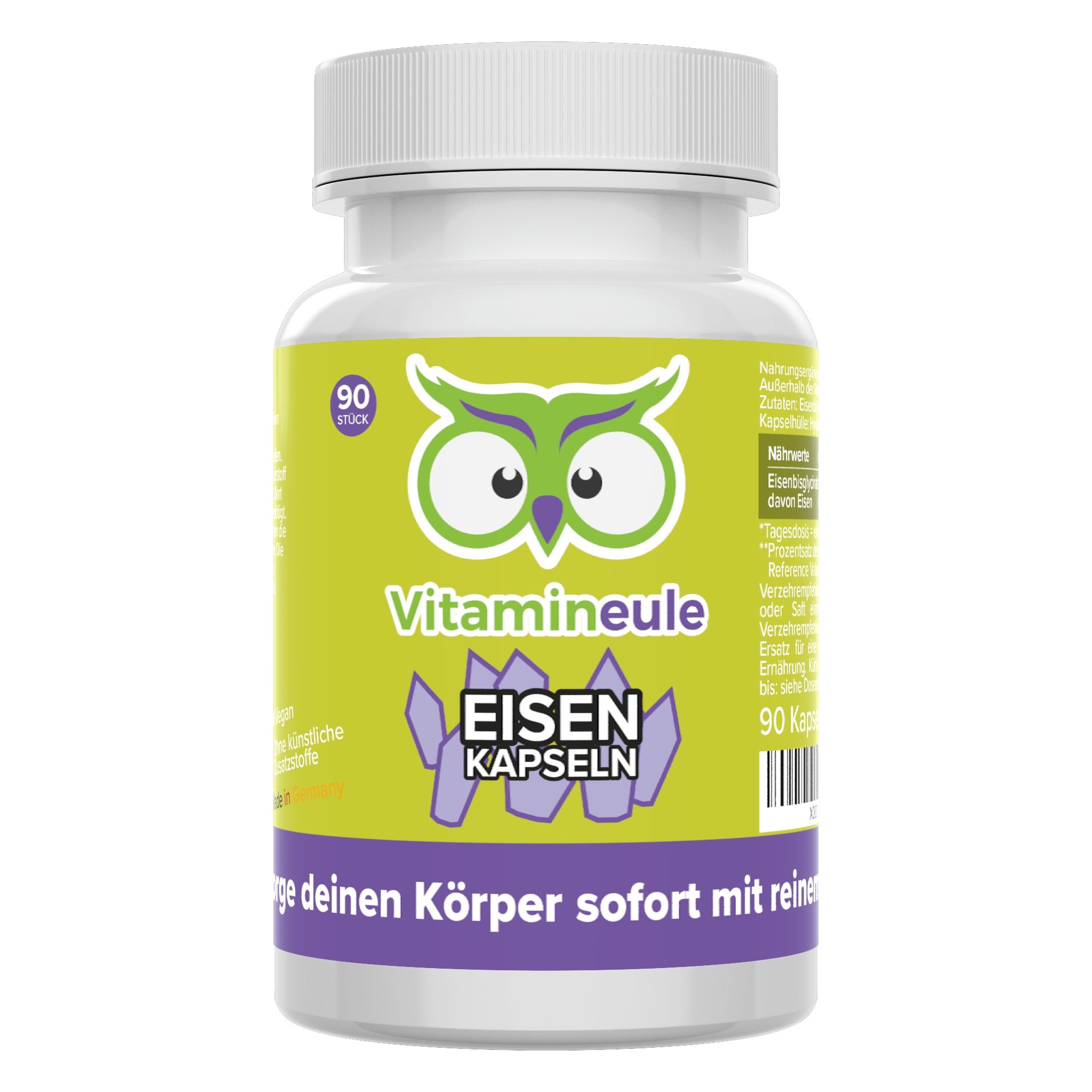 Eisen Kapseln - Eisenbisglycinat - Vitamineule®