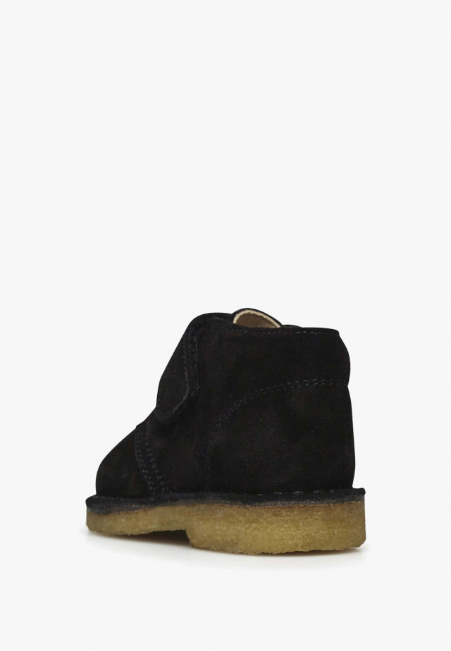 NATURINO CHOCODesert Boots aus Veloursleder, Schwarz