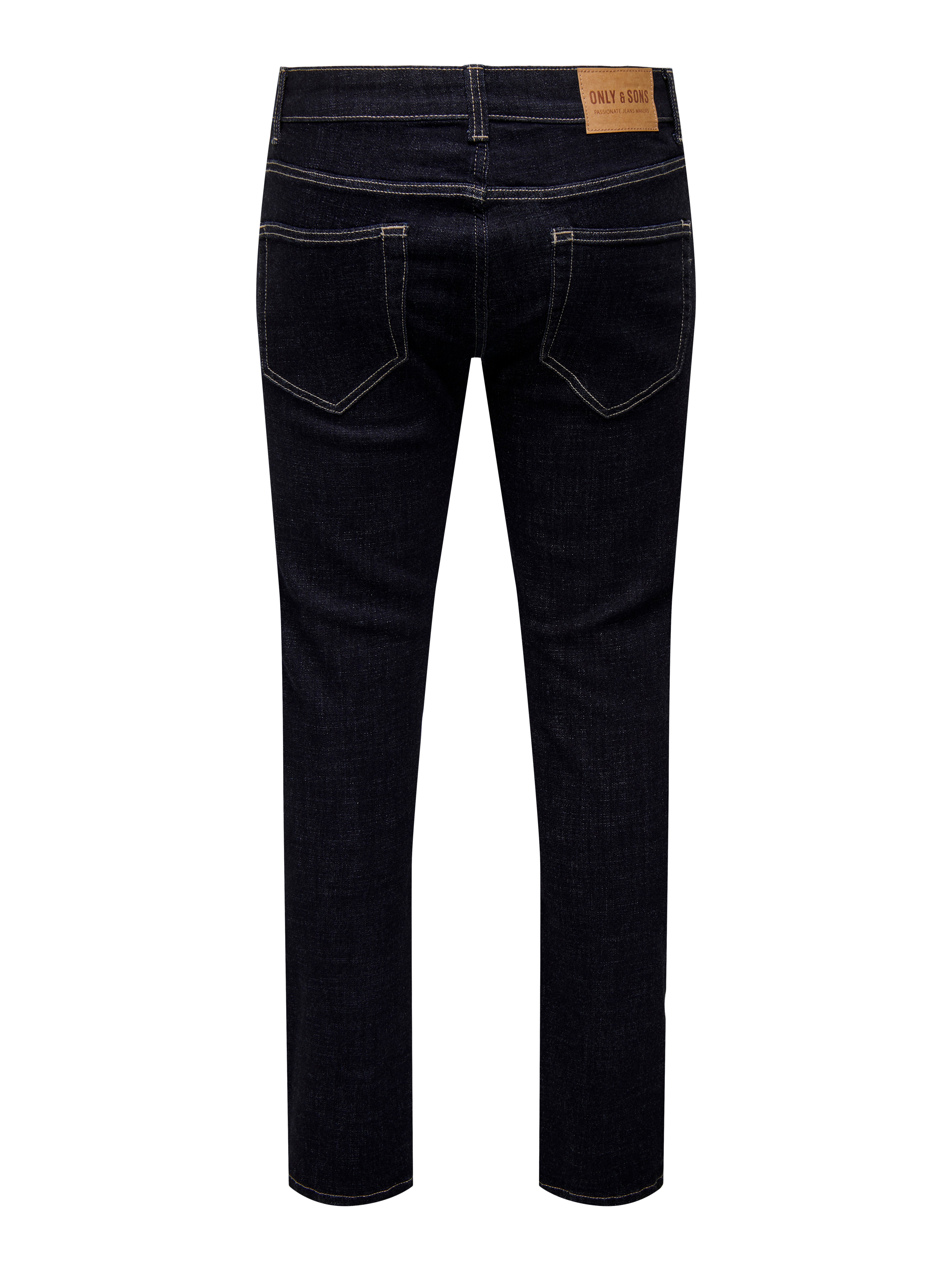 ONSWEFT Niedrige Taille Slim Fit Jeans Dark Blue Denim