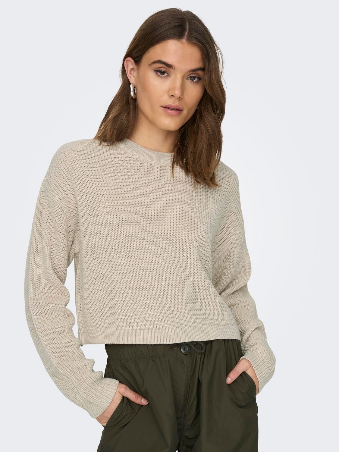 ONLMALAVI Strickpullover Pumice Stone