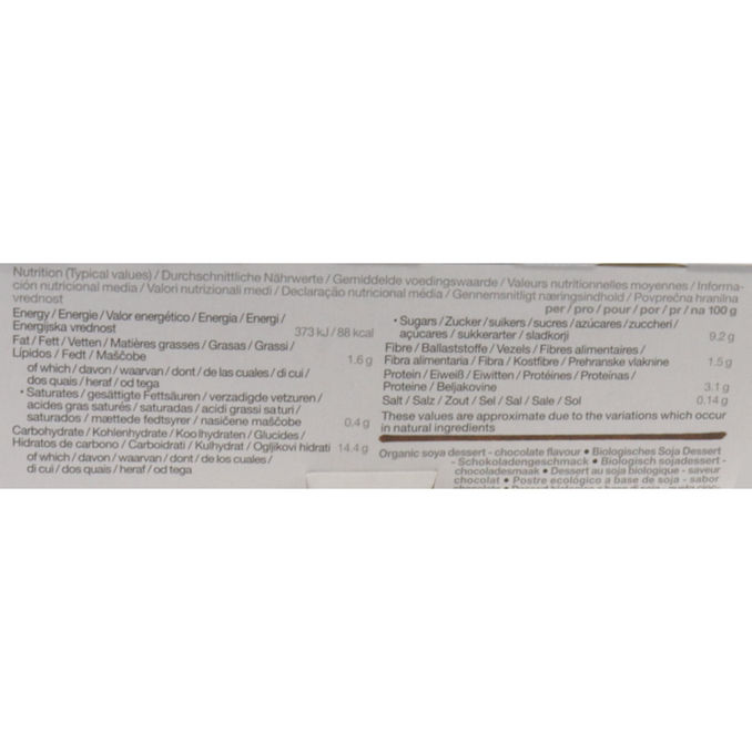 BIO Soja Schoko Dessert, 4er Pack, 4x125g von PROVAMEL