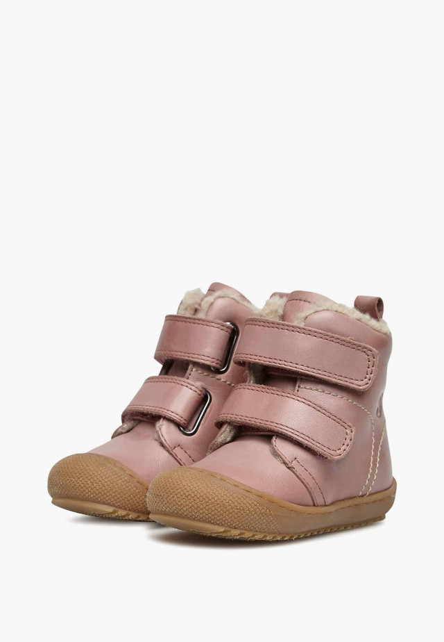 NATURINO BUBBLE VLStiefeletten aus gefüttertem Nappaleder, Rosa