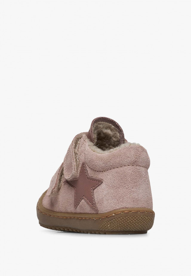 NATURINO KOLDE 2 VLLauflernschuhe aus Leder und Veloursleder, Rosa