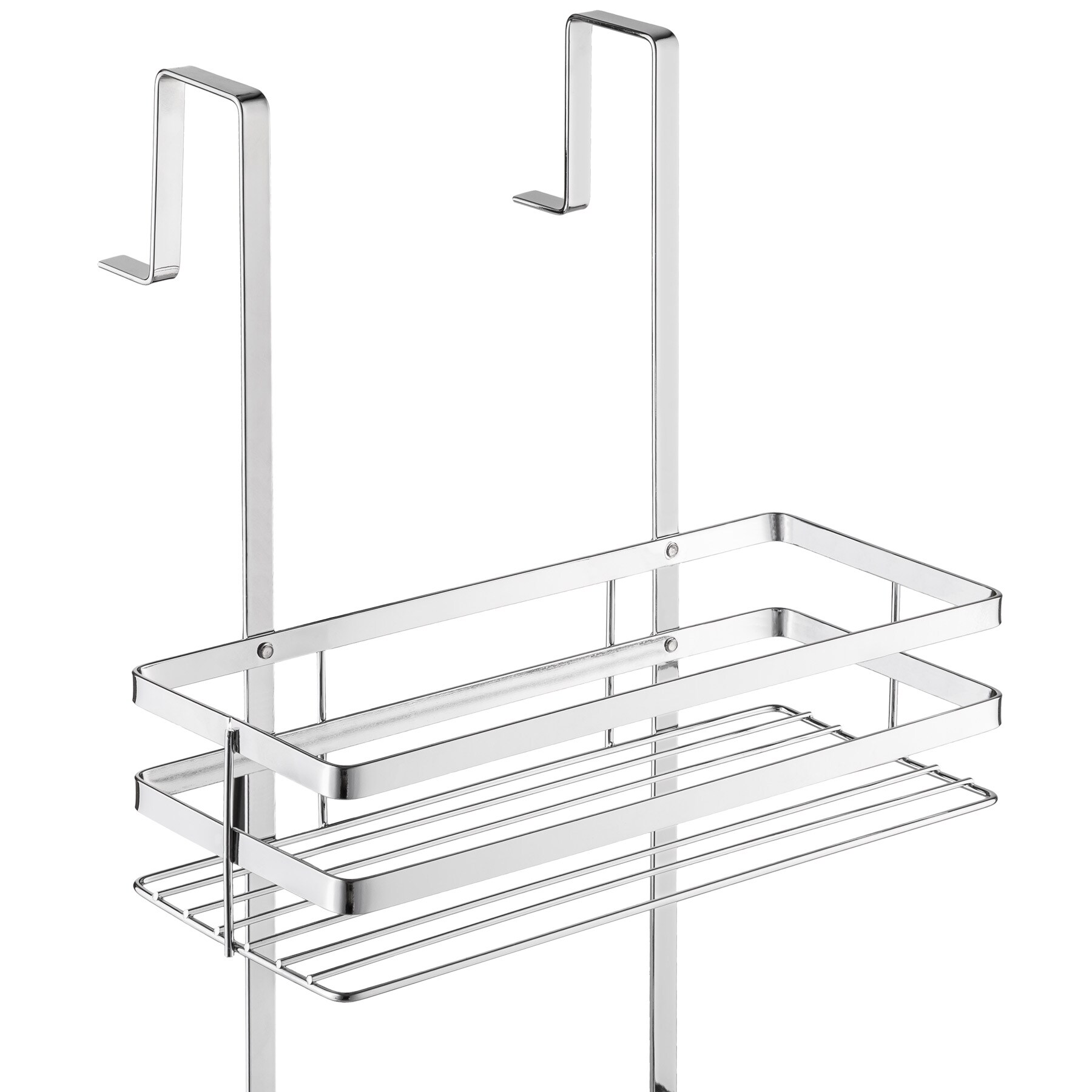 tectake® Duschablage, aus rostfreiem Edelstahl, mit 3 Ablagen, 30 x 21 x 80 cm