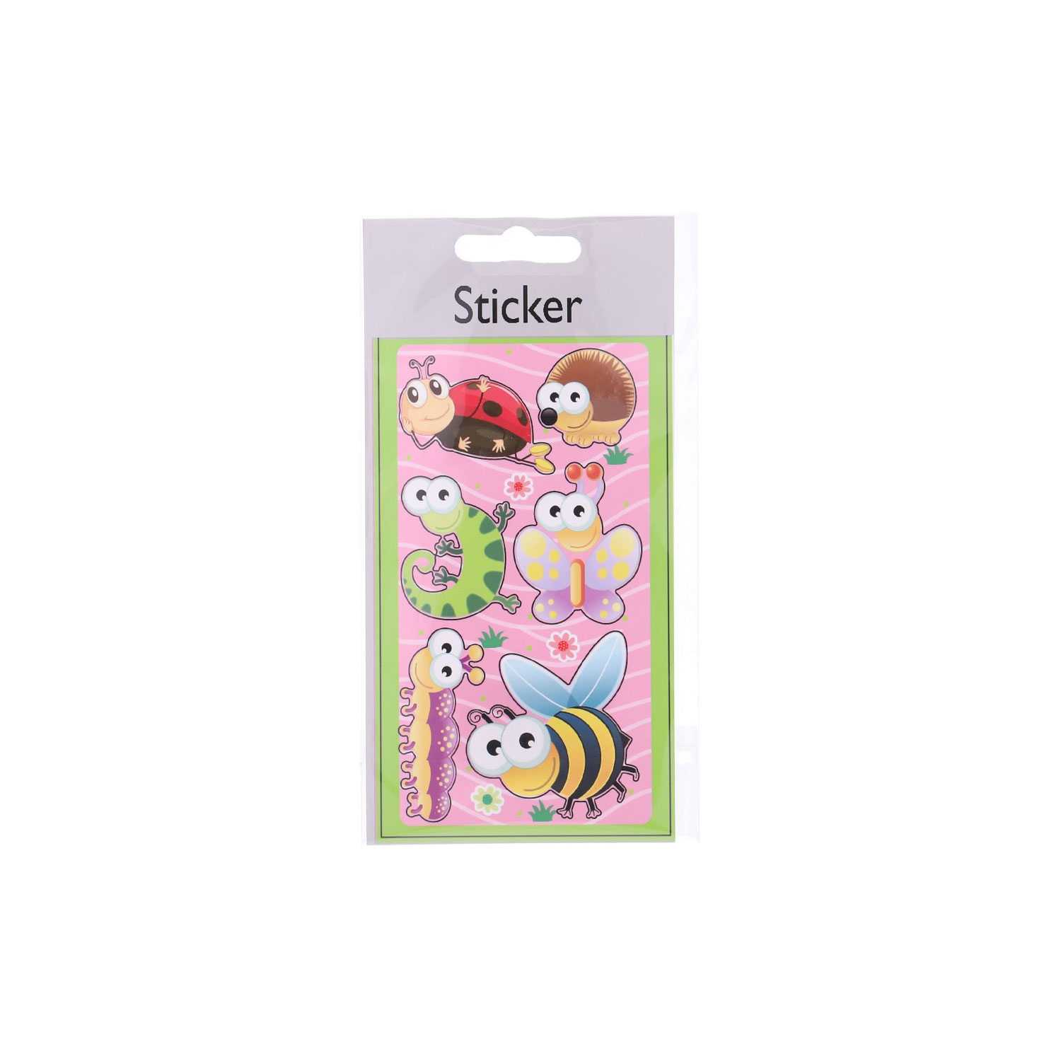 3D-Sticker Tiere beglimmert 6fach
