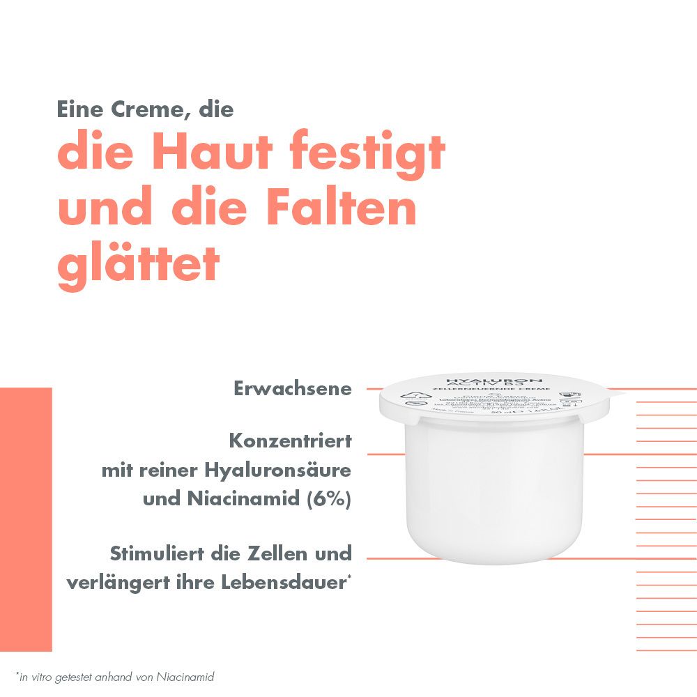 Avène Hyaluron Activ B3 Zellerneuernde Creme Nachfüllpack - Anti-Aging Pflege Tagescreme + Avène Hyaluron Activ B3 Serum 10ml GRATIS