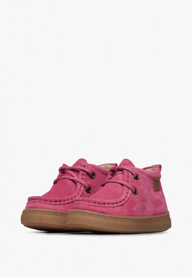 NATURINO KASDENSchuhe aus Veloursleder, Korellenrot