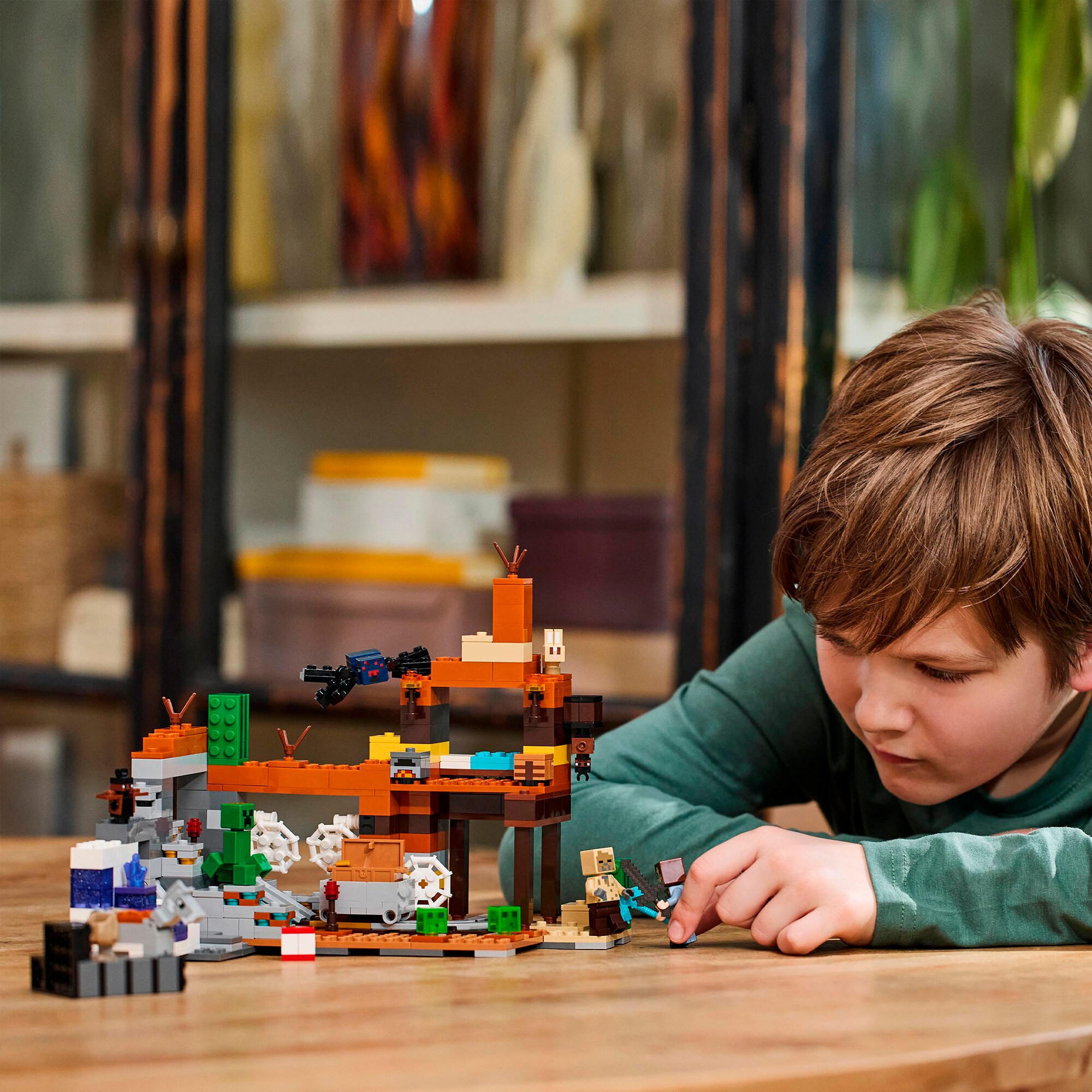 LEGO Konstruktionsspielzeug Minecraft Die Mine in den Badlands
