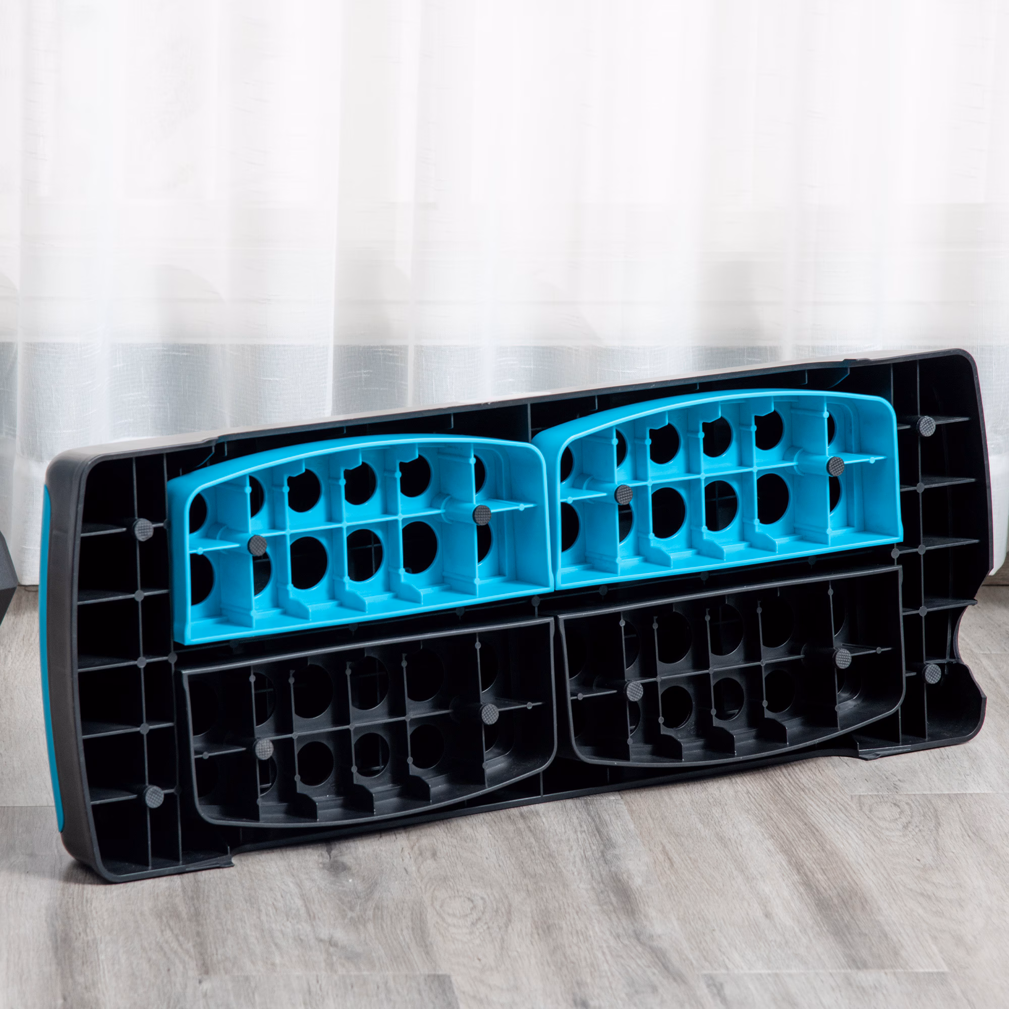 HOMCOM Steppbrett mit 3 Stufen 78L x 28B x 20H cm