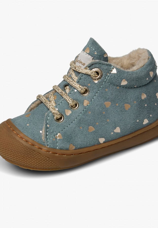 NATURINO COCOONLauflernschuhe aus Veloursleder, Salbei