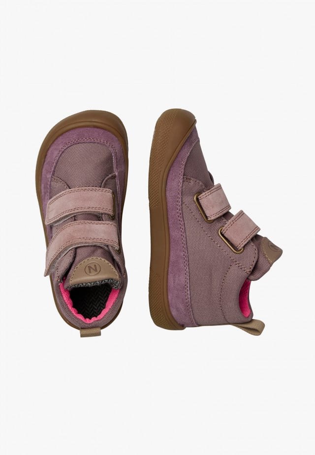 BAREFOOT NUPTY WPBarfuß hohe Sneakers aus Leder und Gewebe, Rosa