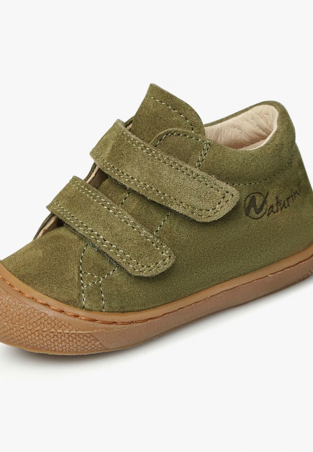 NATURINO COCOON VLLauflernschuhe aus Veloursleder, Militärgrün