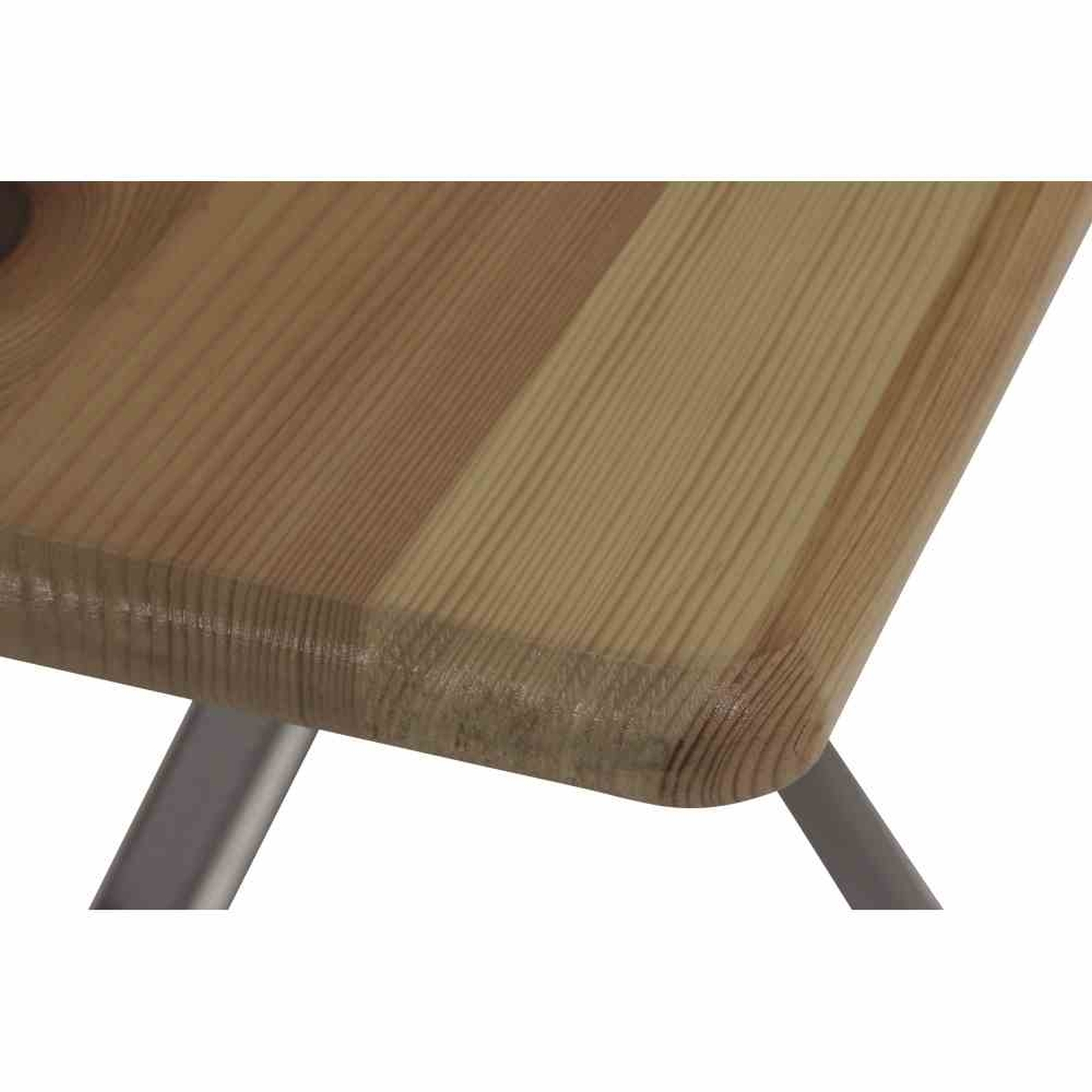 Stehtisch - natur - Kiefernholz-Stahl - 120x80 cm