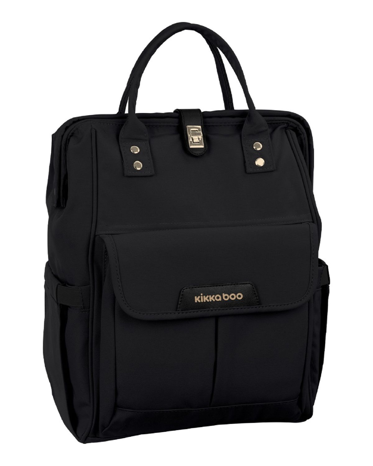 Kikkaboo Wickeltasche Vienne Rucksack, Wickelunterlage, Reißverschlussöffnung schwarz