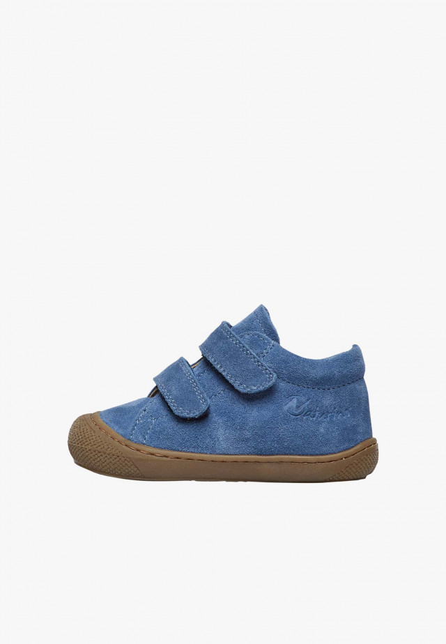 NATURINO COCOON VLLauflernschuhe aus Veloursleder, Azurblau