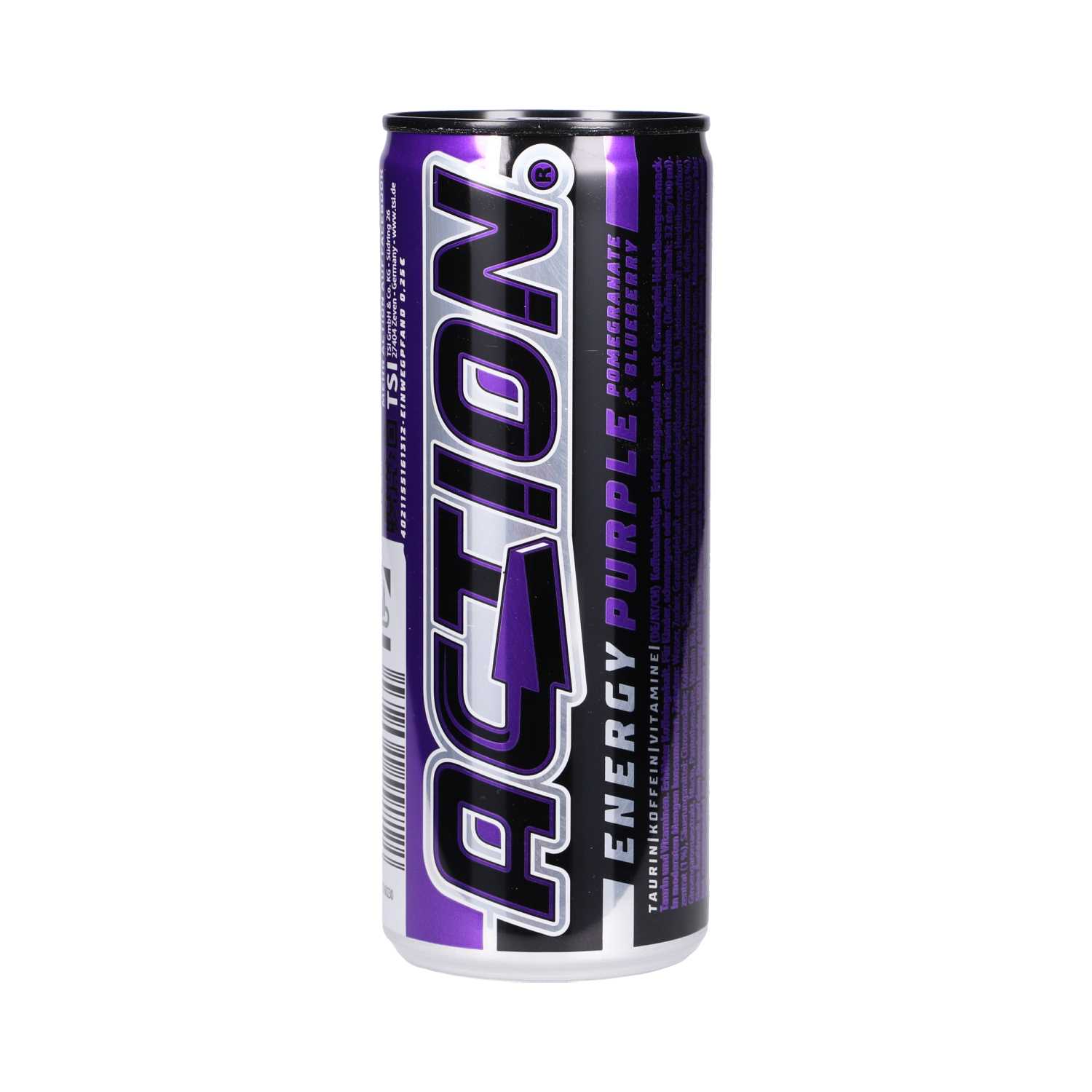 Action Energy Drink Purple 250 ml Einwegdose