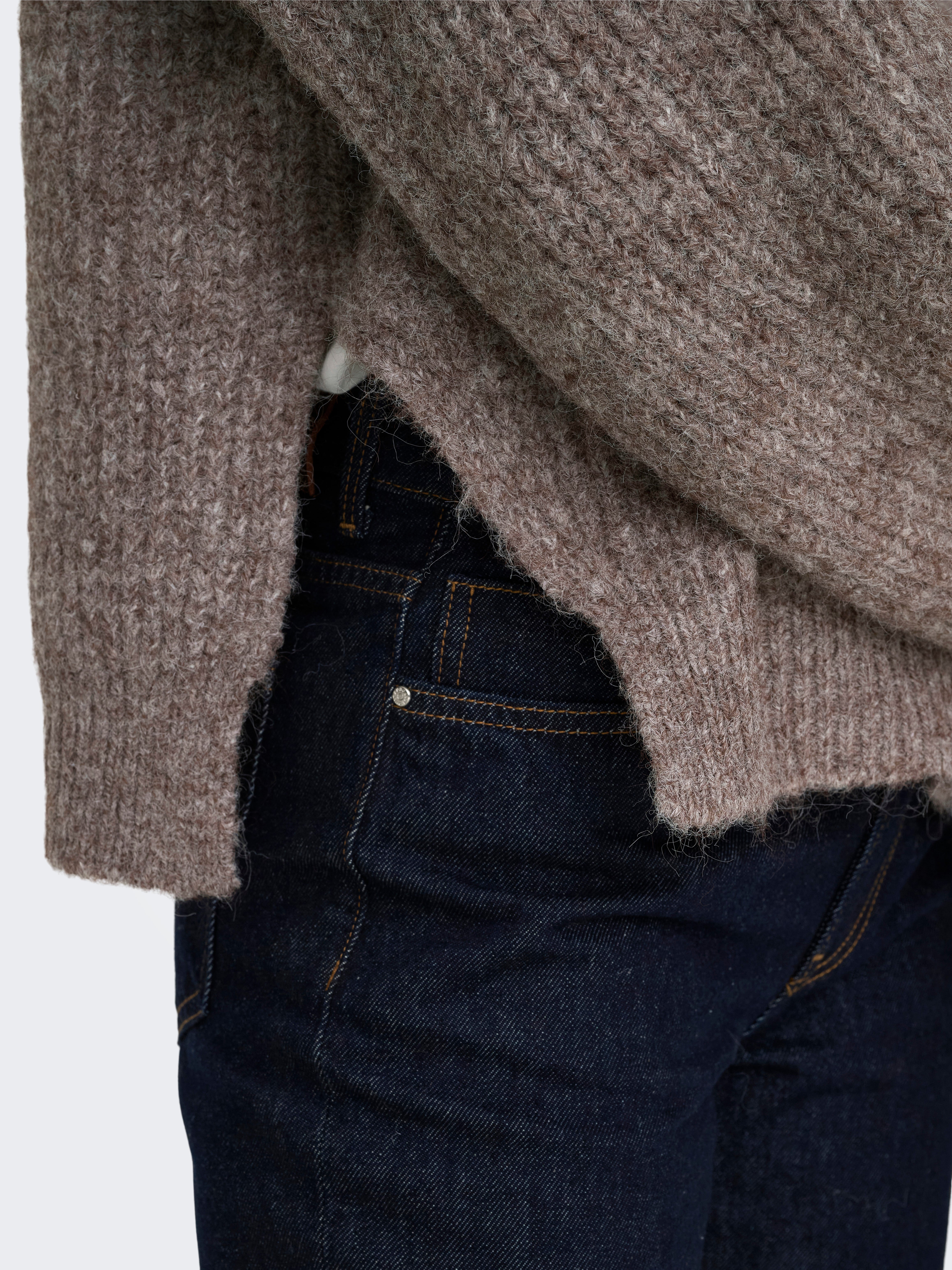 ONLMOON Strickpullover Chocolate Brown