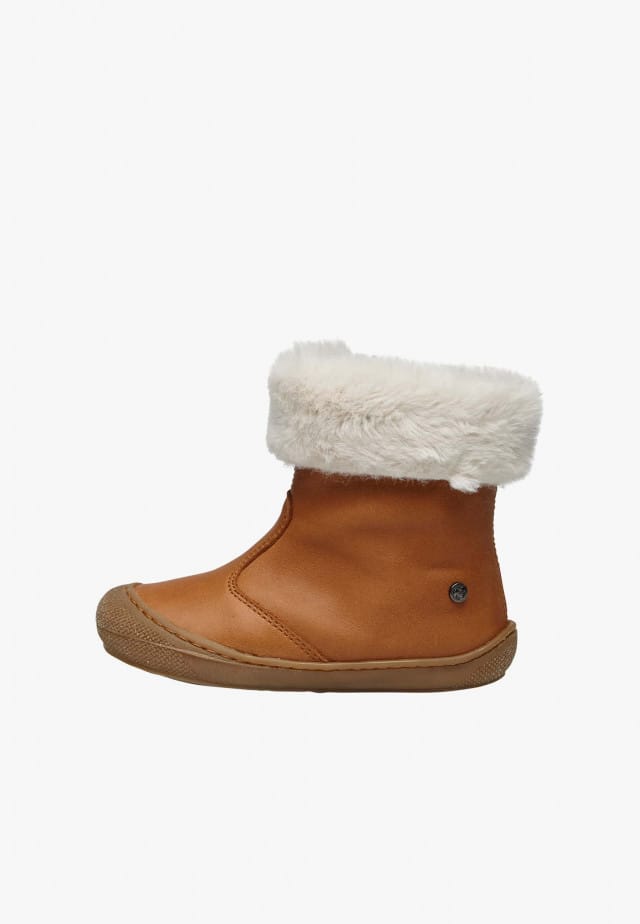 NATURINO DORDYStiefeletten aus Leder und Wolle, Braun