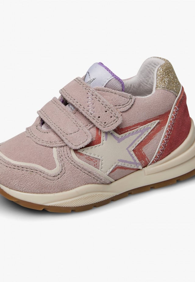 NATURINO ROY VL.Sneakers aus Veloursleder, Rosa