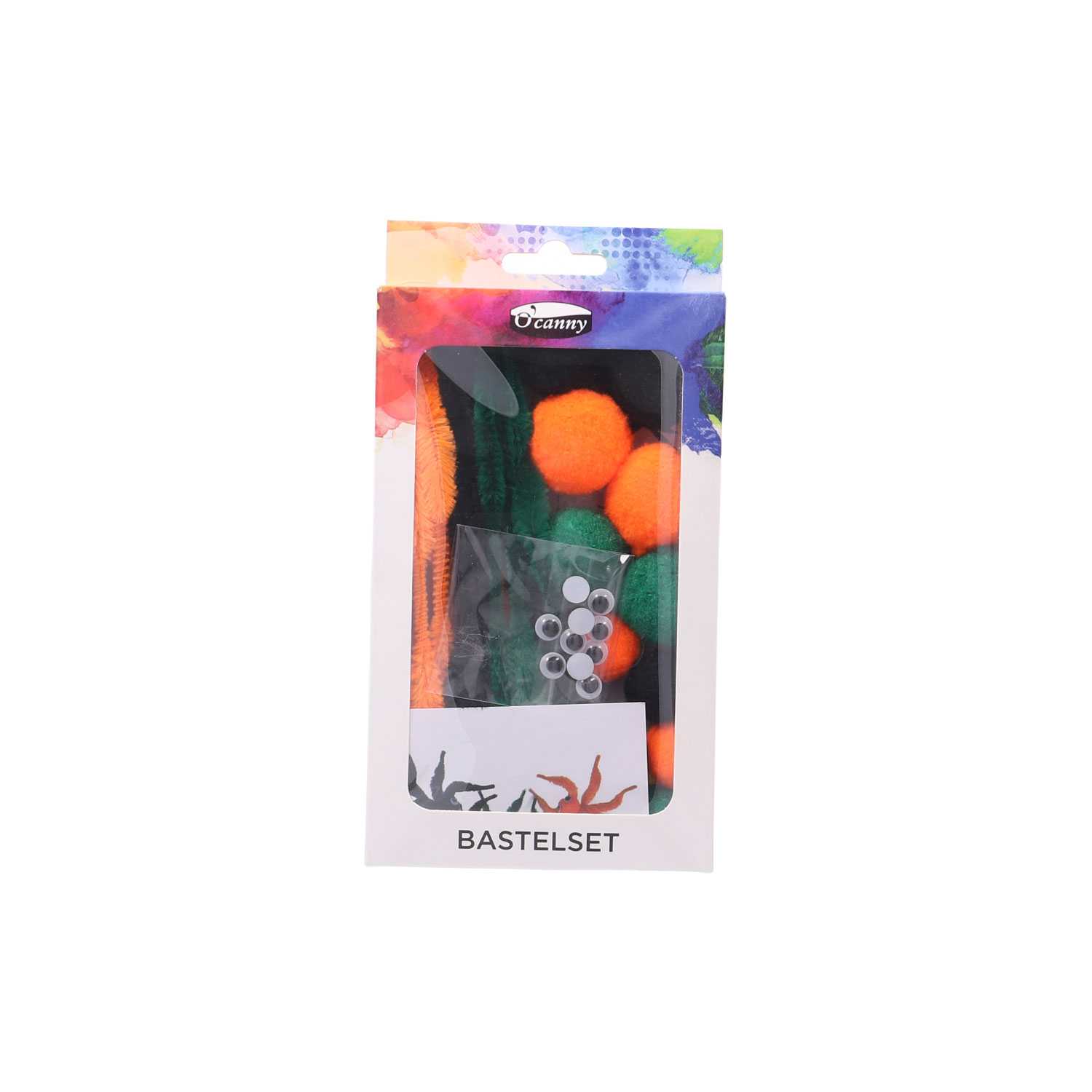Bastelset Figuren Pompoms+Chenille, sortiert