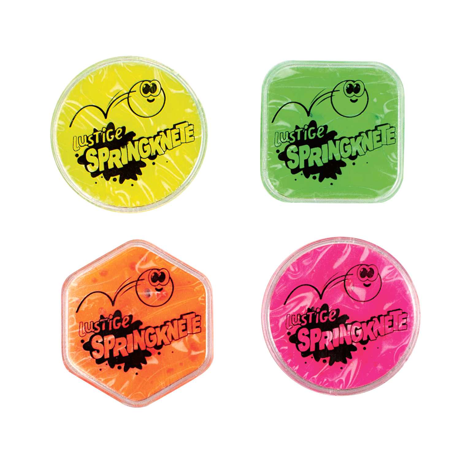 Springknete in Dose zum Ziehen Formen Mischen Springen 15 g 4fach
