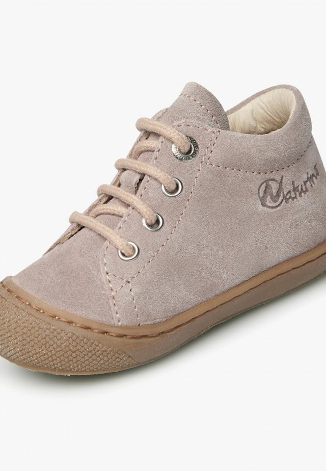 NATURINO COCOONLauflernschuhe aus Veloursleder, Altrosa