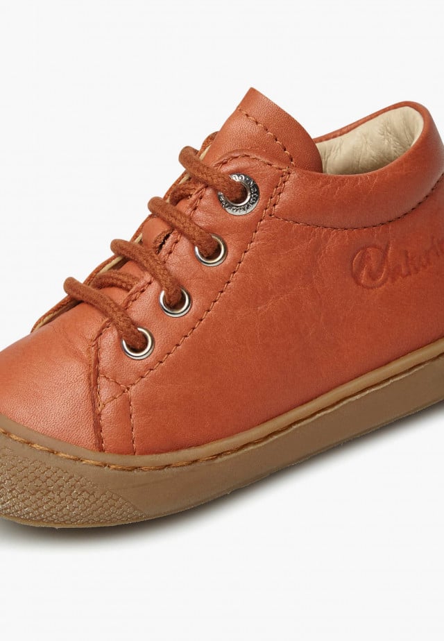 NATURINO COCOONLauflernschuhe aus Nappaleder, Ziegelrot