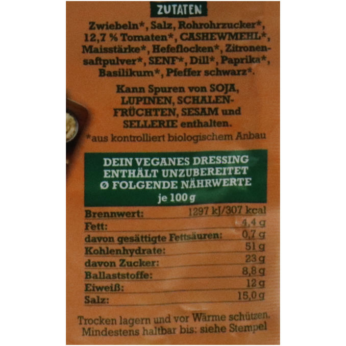 BIO Gewürzmischung French Dressing, 18 G von Biovegan