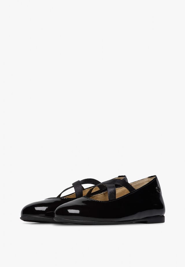 NATURINO ZEKEBallerinas aus Lackleder, Schwarz