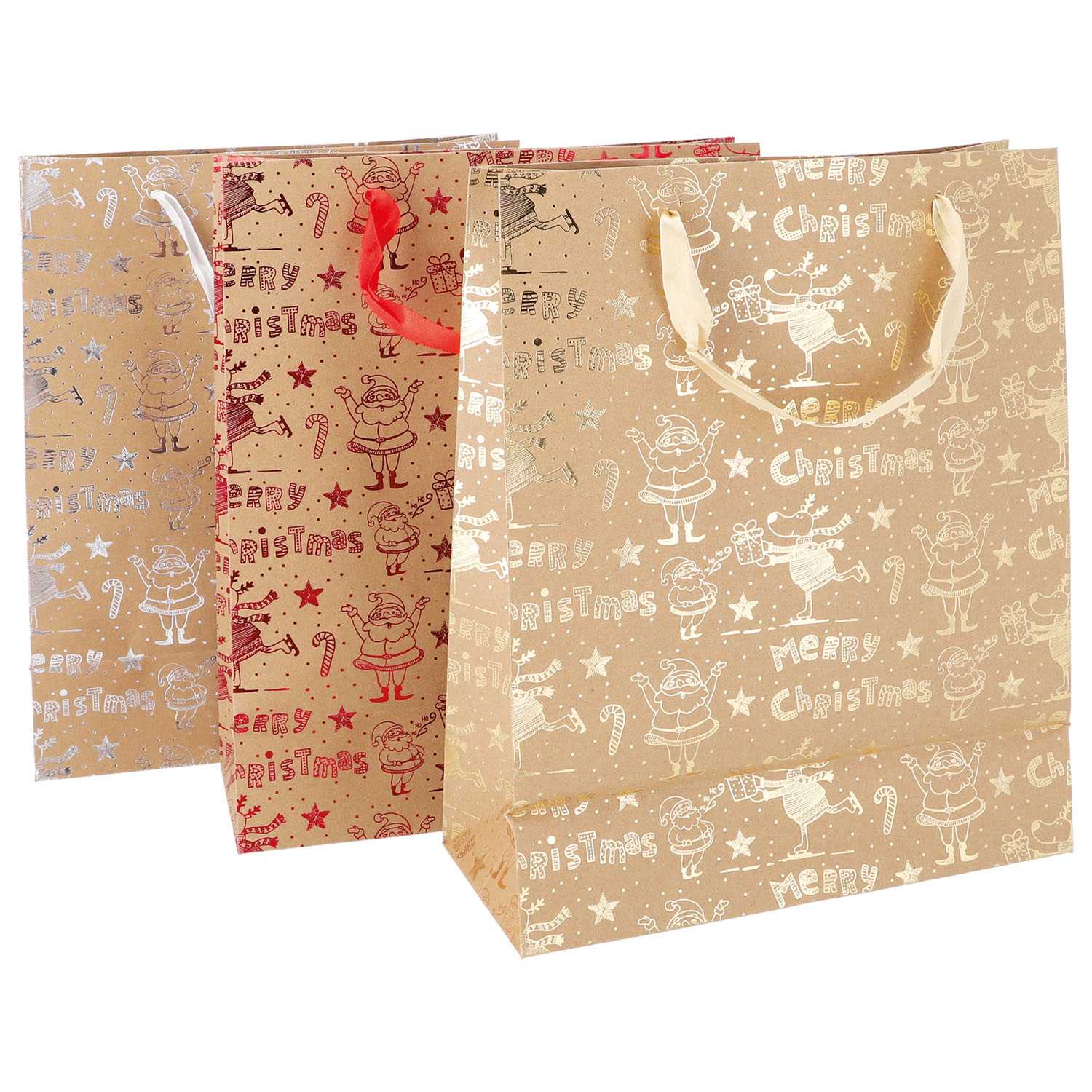 Geschenktüte A4 WH Kraft 3fach