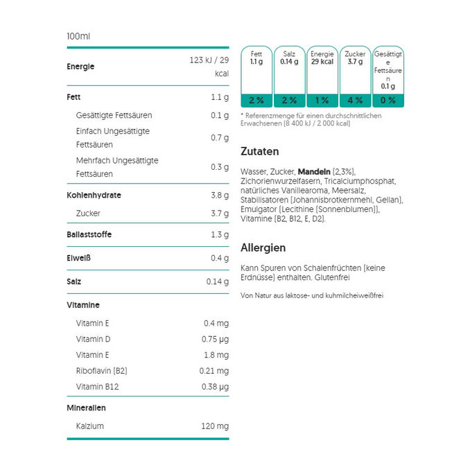 Alpro Mandeldrink Vanille, 8er Pack, 8 x 1L von ALPRO