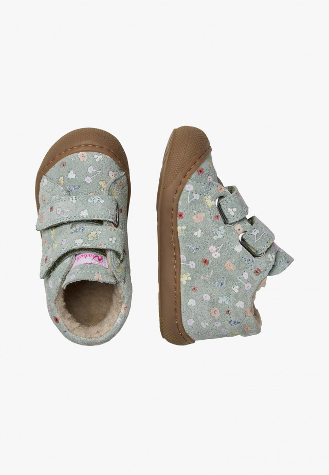 NATURINO COCOON VLLauflernschuhe aus Veloursleder, Salbei