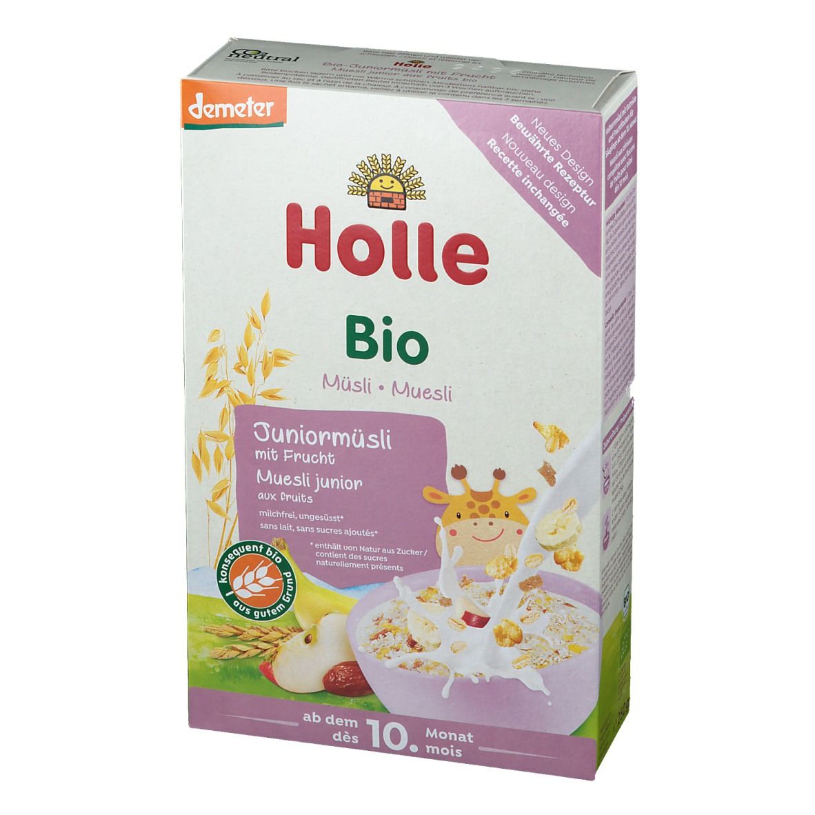 Holle Bio Juniormüsli Mehrkorn mit Frucht ab dem 10. Monat