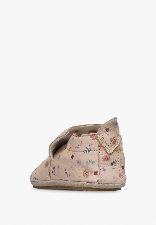 NATURINO PLUMARD 2Krabbelschuhe mit Blumenprint, Cremeweiß