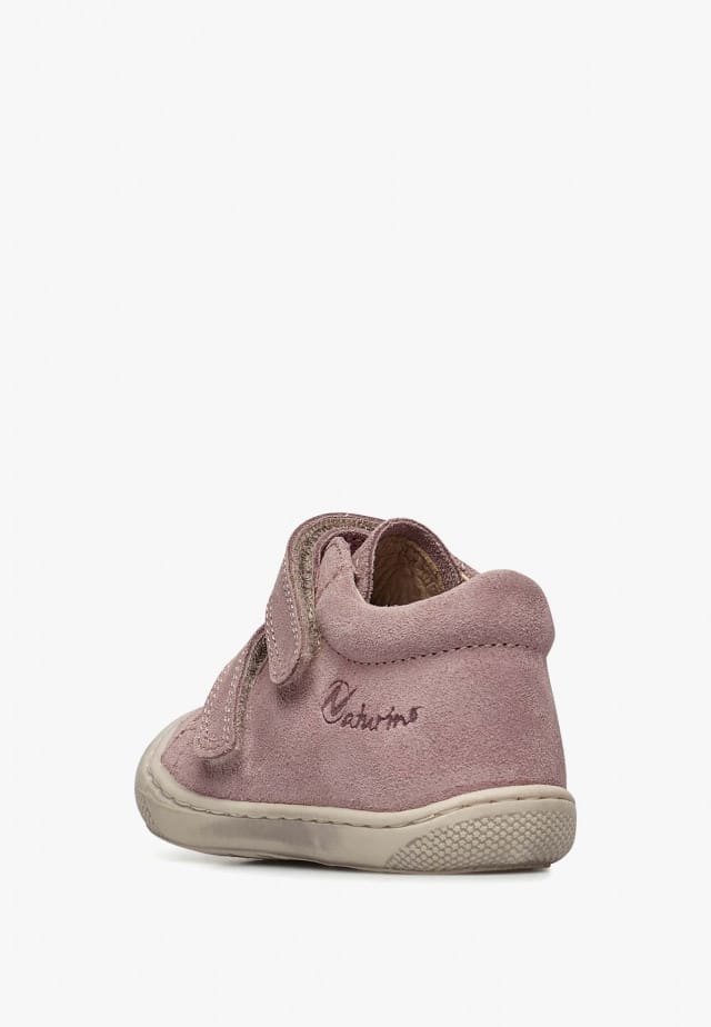 NATURINO COCOON VLLauflernschuhe aus Veloursleder, Altrosa