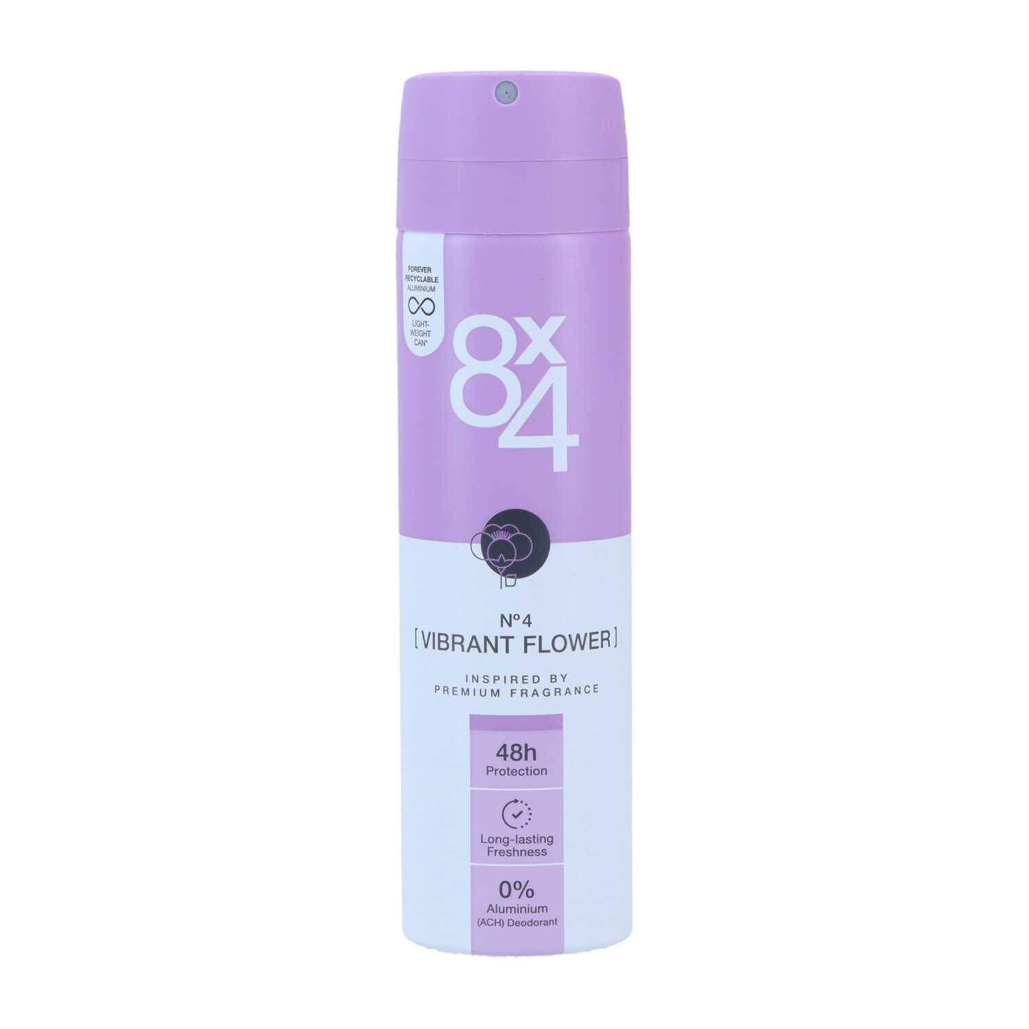 8x4 Deospray Vibrant Flower No.4 150ml