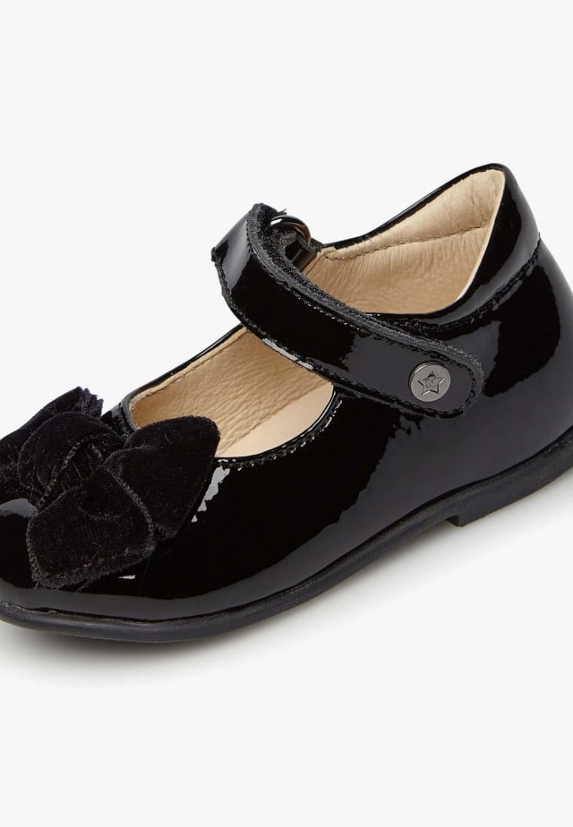 NATURINO ARABESQUEBallerinas aus Lackleder, Schwarz